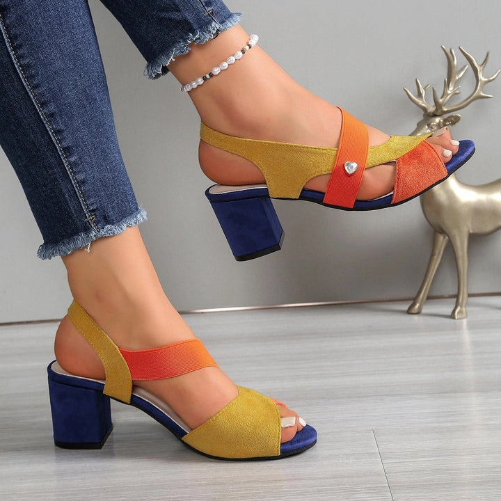 Elara | Cross Strap Comfort Heels