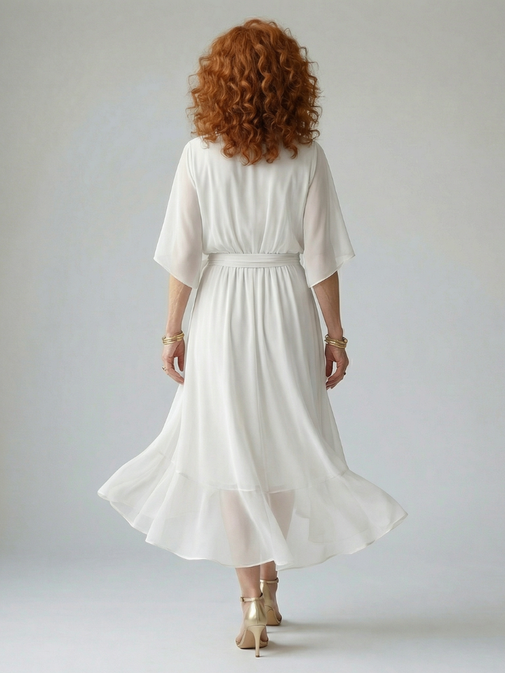 Rosalia | Light Drape Midi Dress