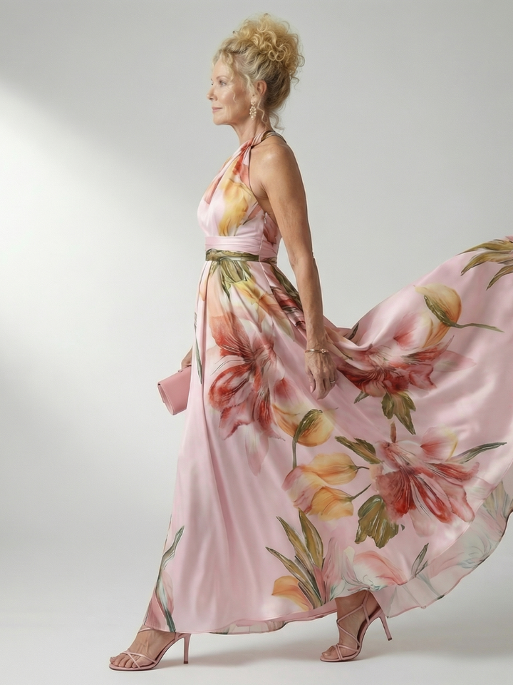 Sandra | Light Floral Maxi Dress