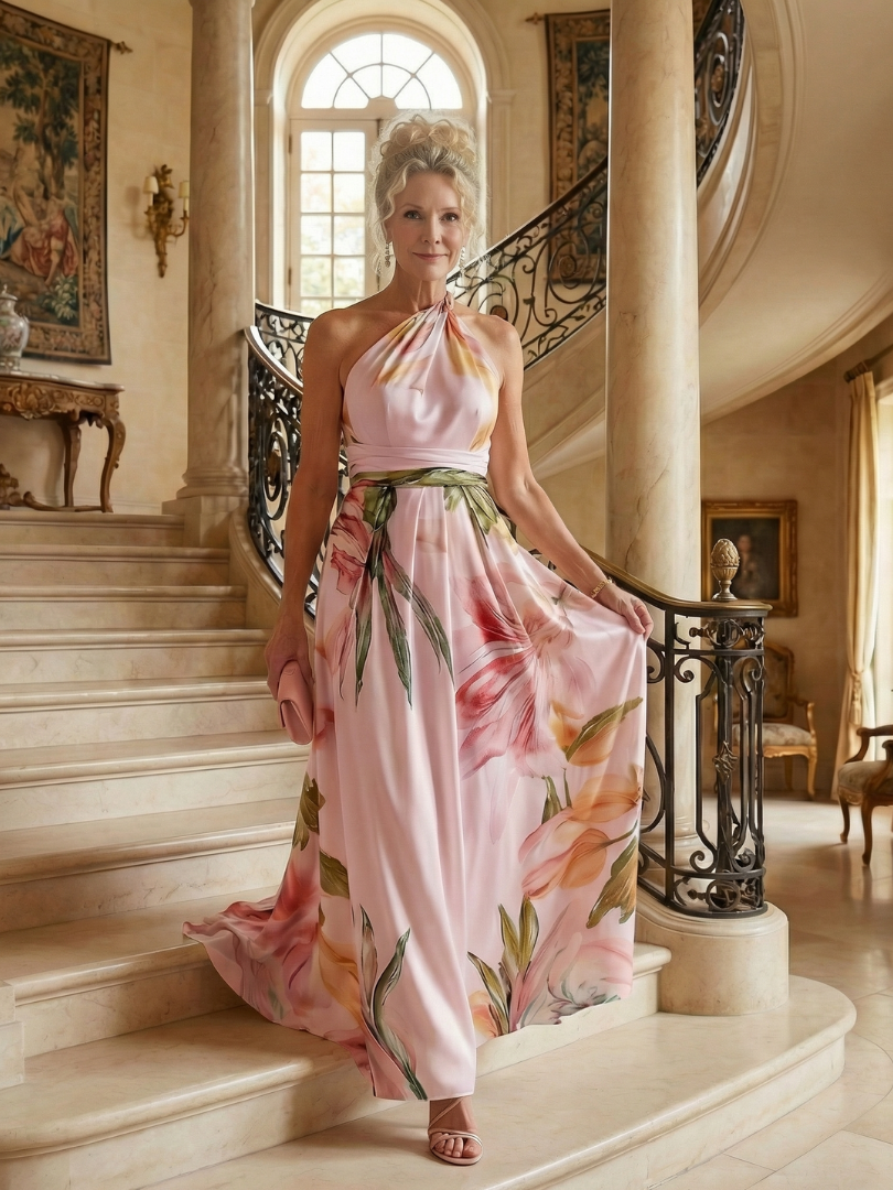 Sandra | Light Floral Maxi Dress