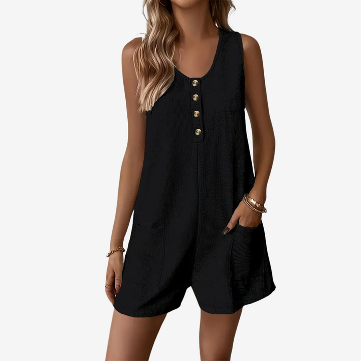 Anellee™ Button-Front Jumpsuit