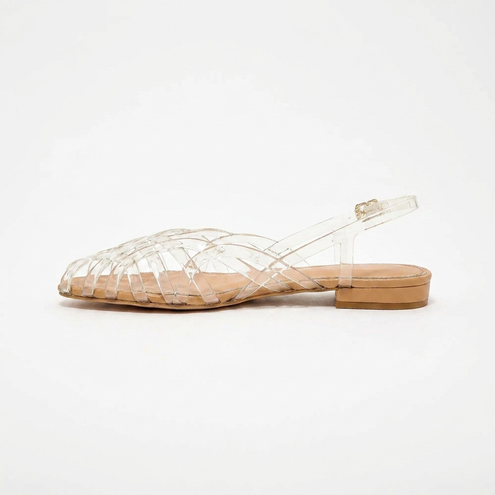 Aria Braided Leather Slingback Flats – Effortless Summer Comfort, All Day