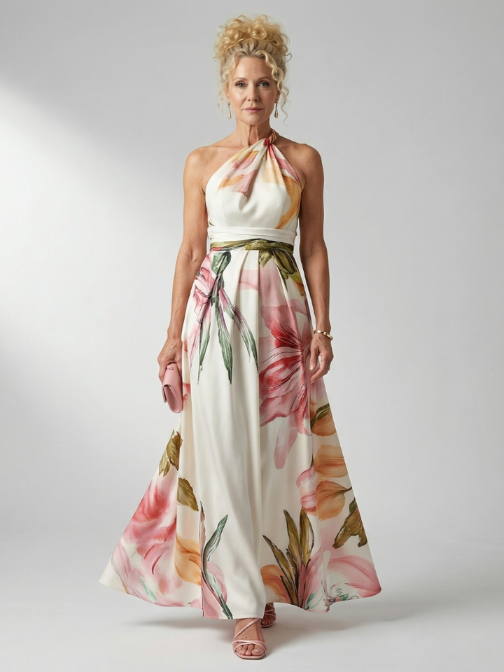 Sandra | Light Floral Maxi Dress