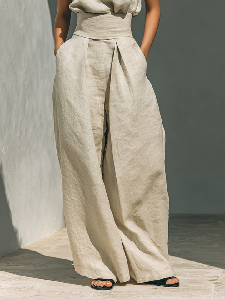 Maria – A minimalist cotton and linen set