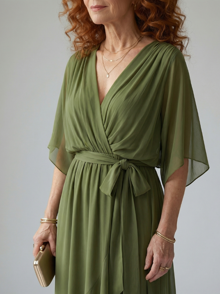 Rosalia | Light Drape Midi Dress