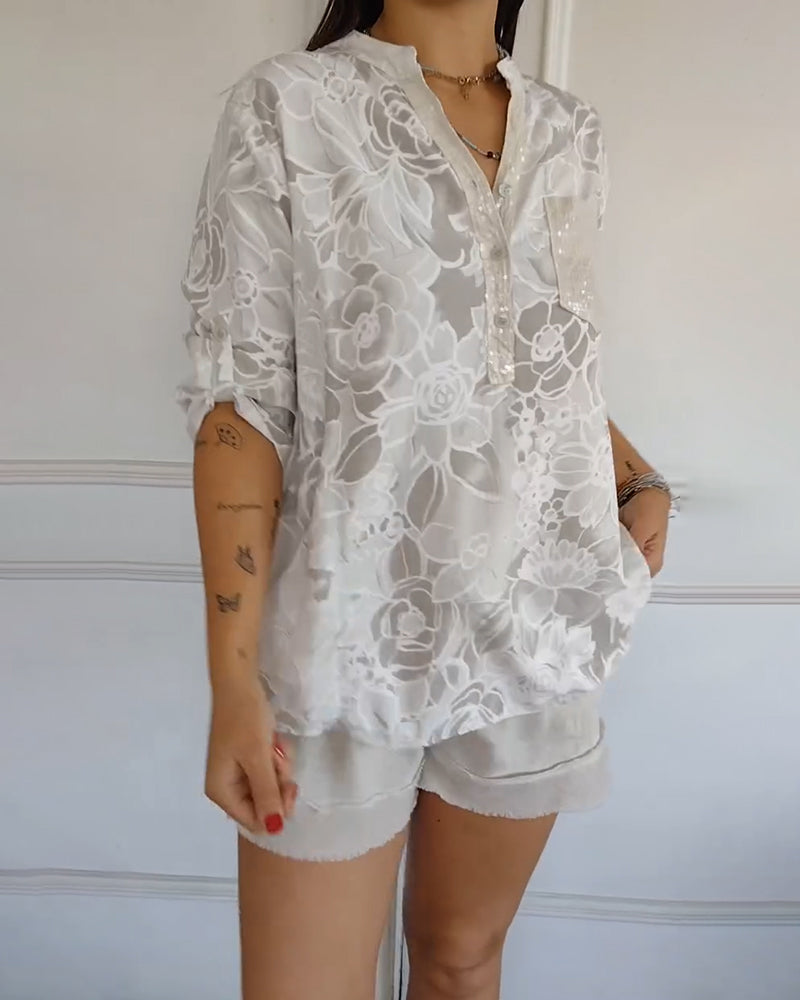 Avenisse™ | Floral Print Blouse