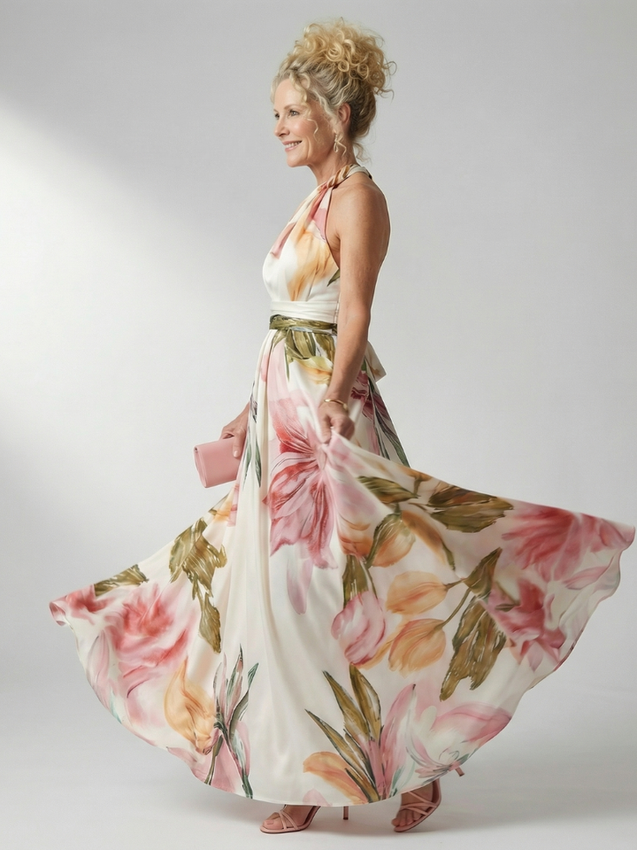 Sandra | Light Floral Maxi Dress