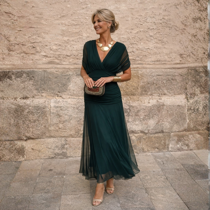 Mikaela - Off-Shoulder Maxi Dress