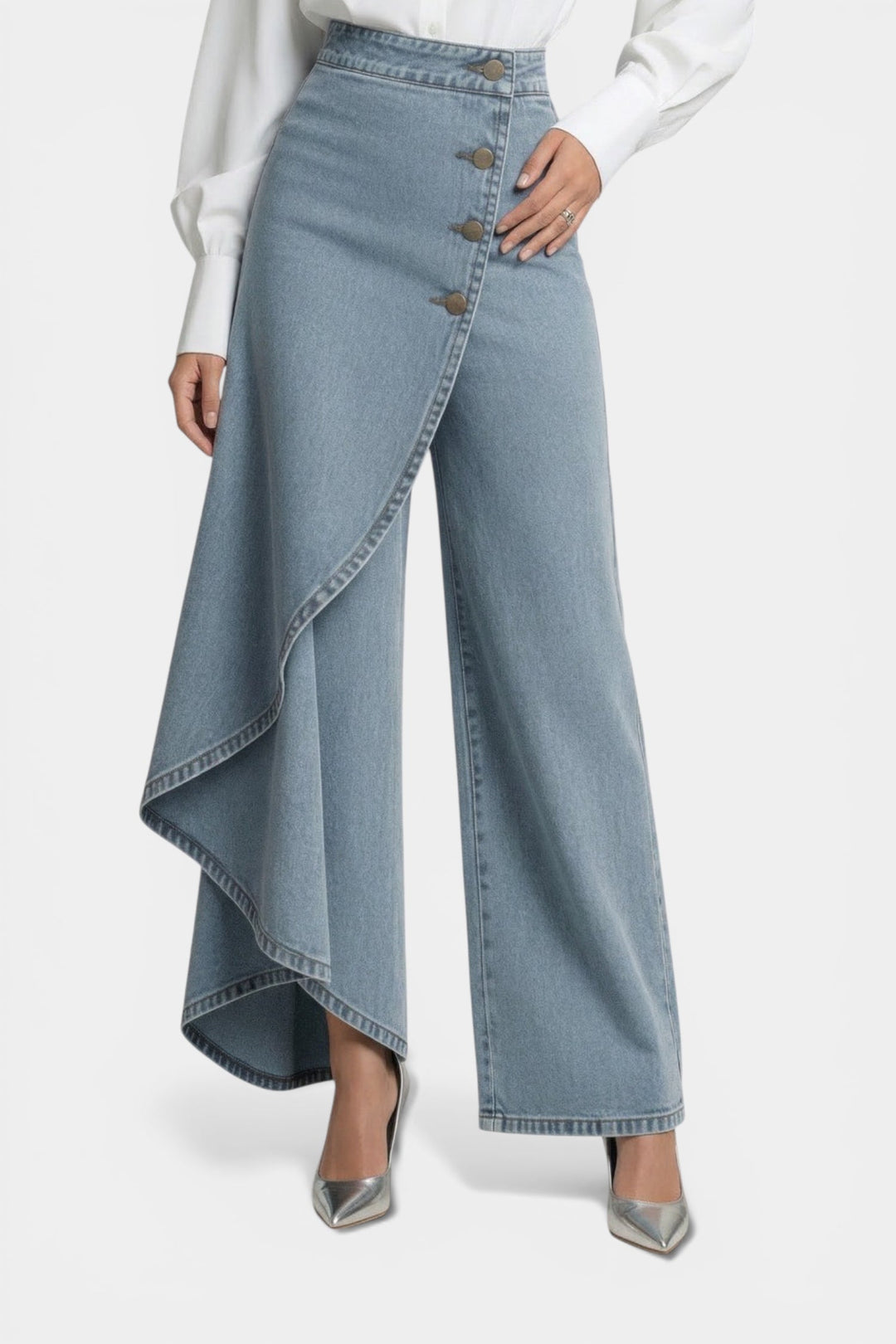 Vireon Asymmetric Denim Pants