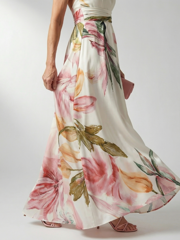 Sandra | Light Floral Maxi Dress