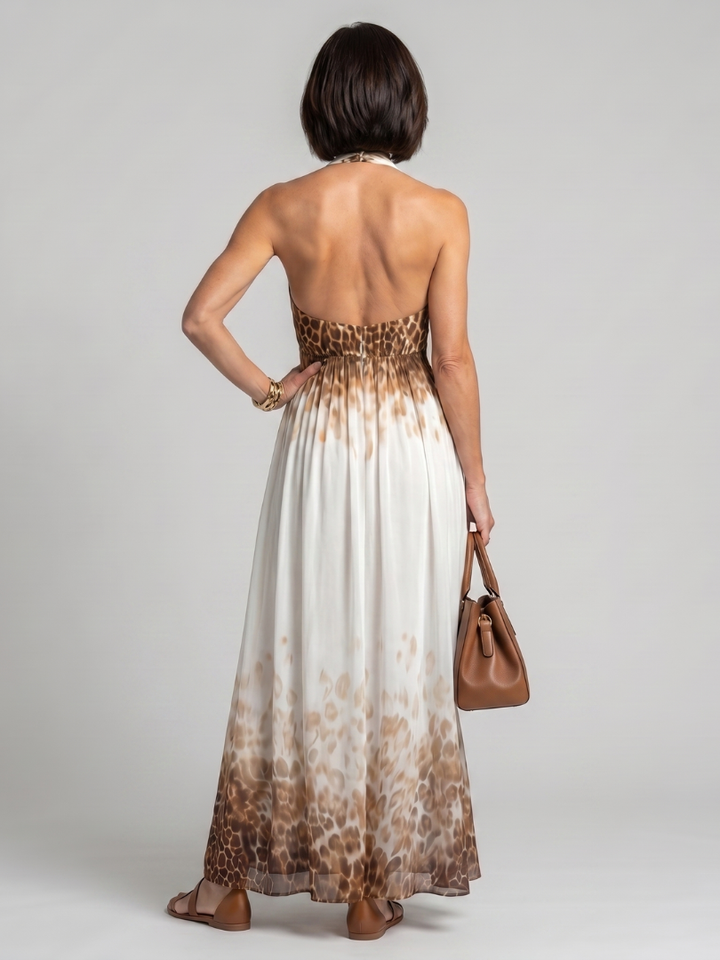 Elena | Pleated Floral Midi Dress