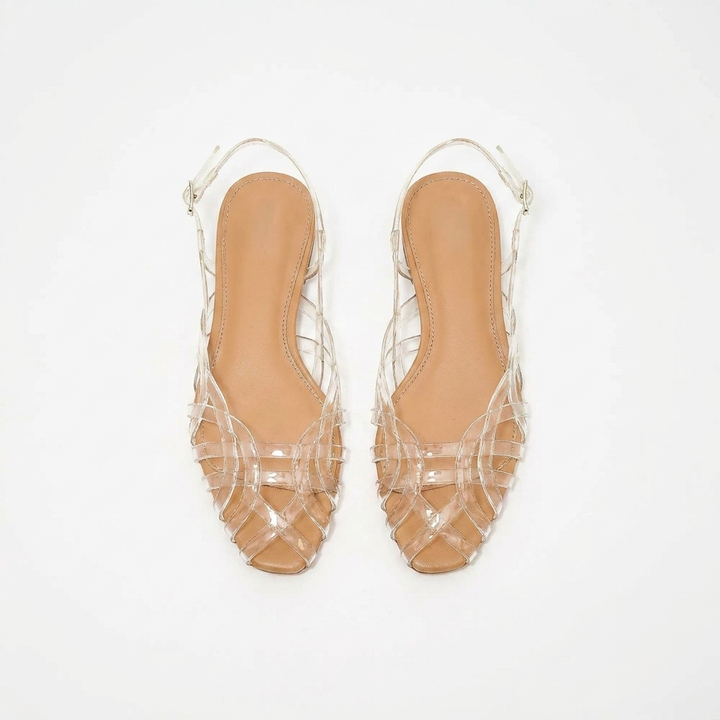 Aria Braided Leather Slingback Flats – Effortless Summer Comfort, All Day