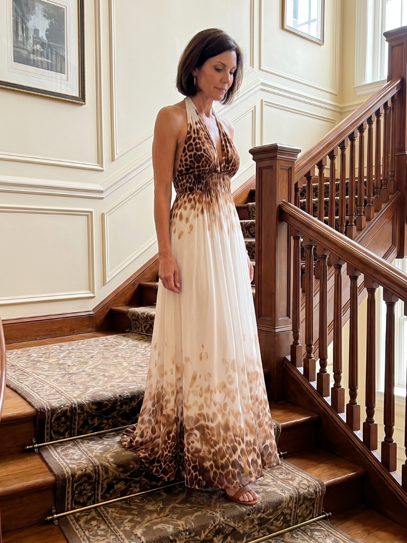 Elena | Pleated Floral Midi Dress