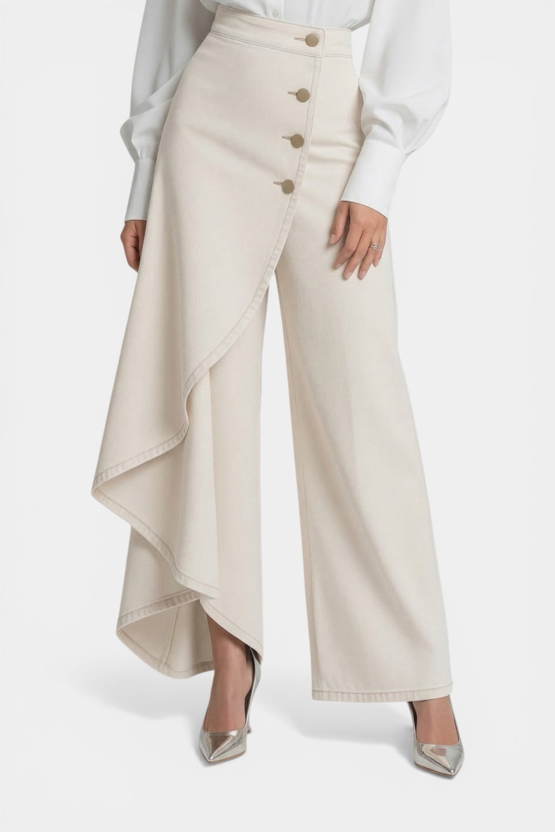 Vireon Asymmetric Denim Pants