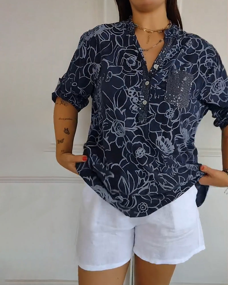 Avenisse™ | Floral Print Blouse