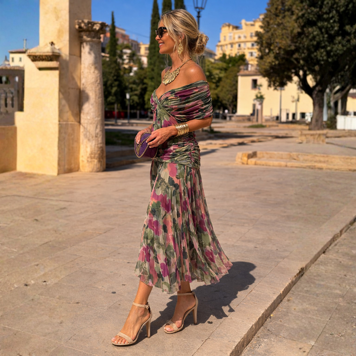 Mikaela - Off-Shoulder Maxi Dress