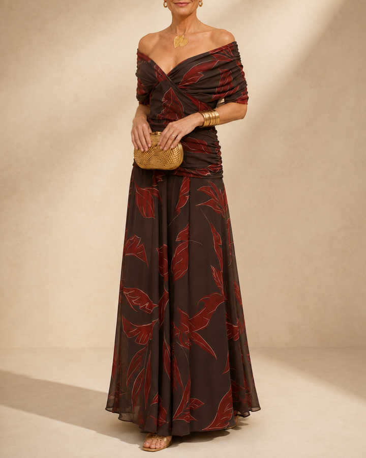 Seraphine | Ruched Flutter Midi
