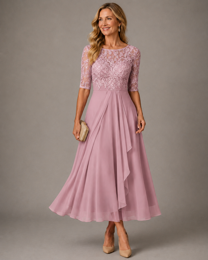 Rose – The Flattering Lace Midi Dress
