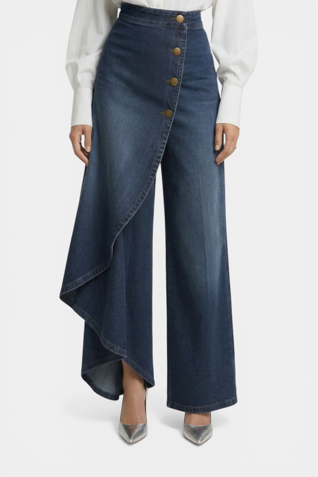 Vireon Asymmetric Denim Pants