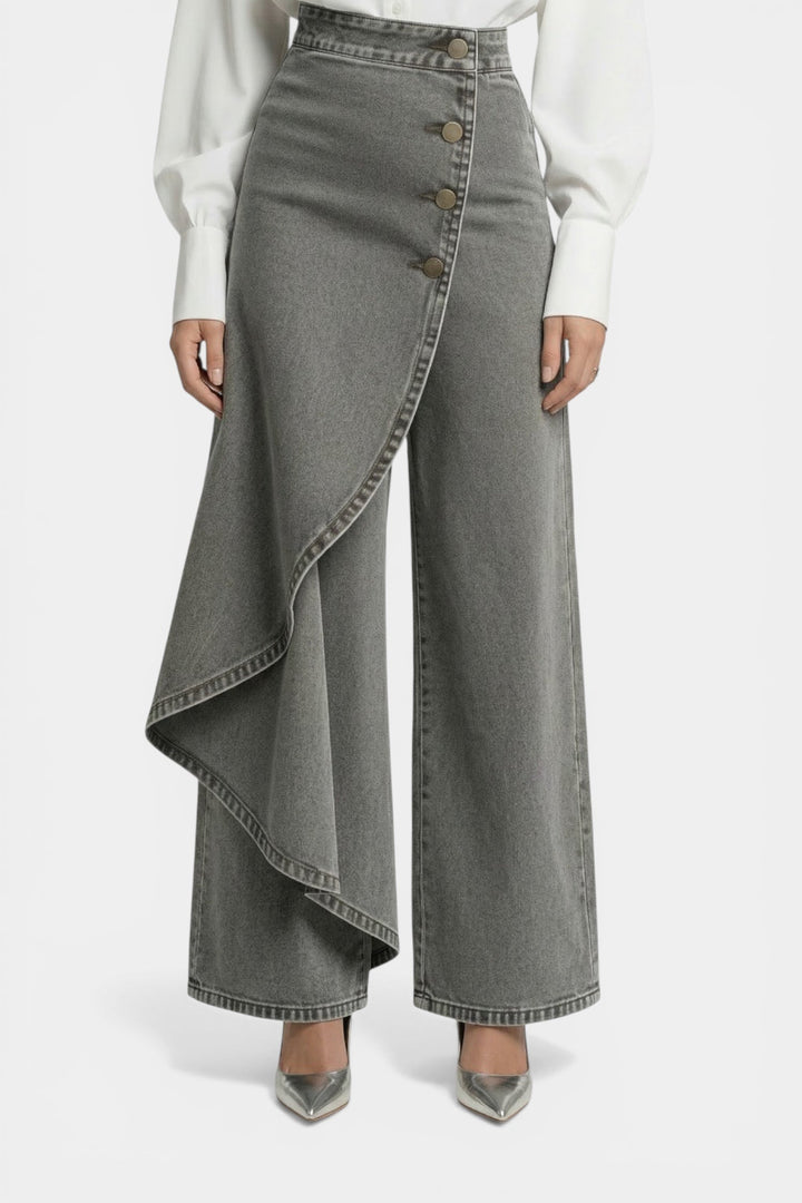 Vireon Asymmetric Denim Pants