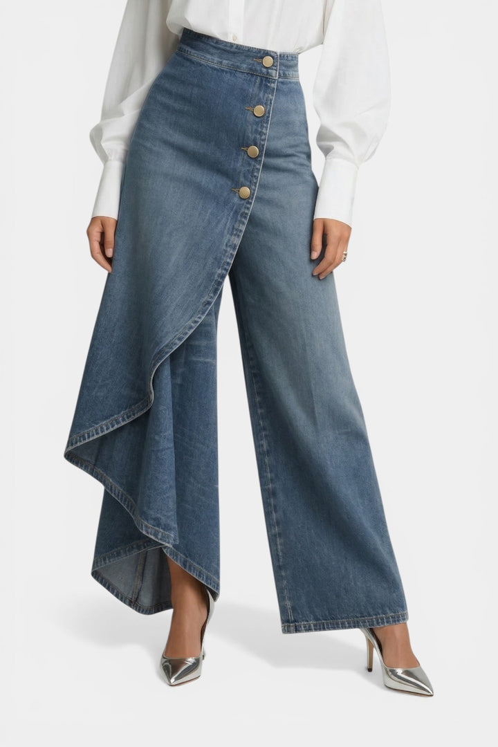 Vireon Asymmetric Denim Pants