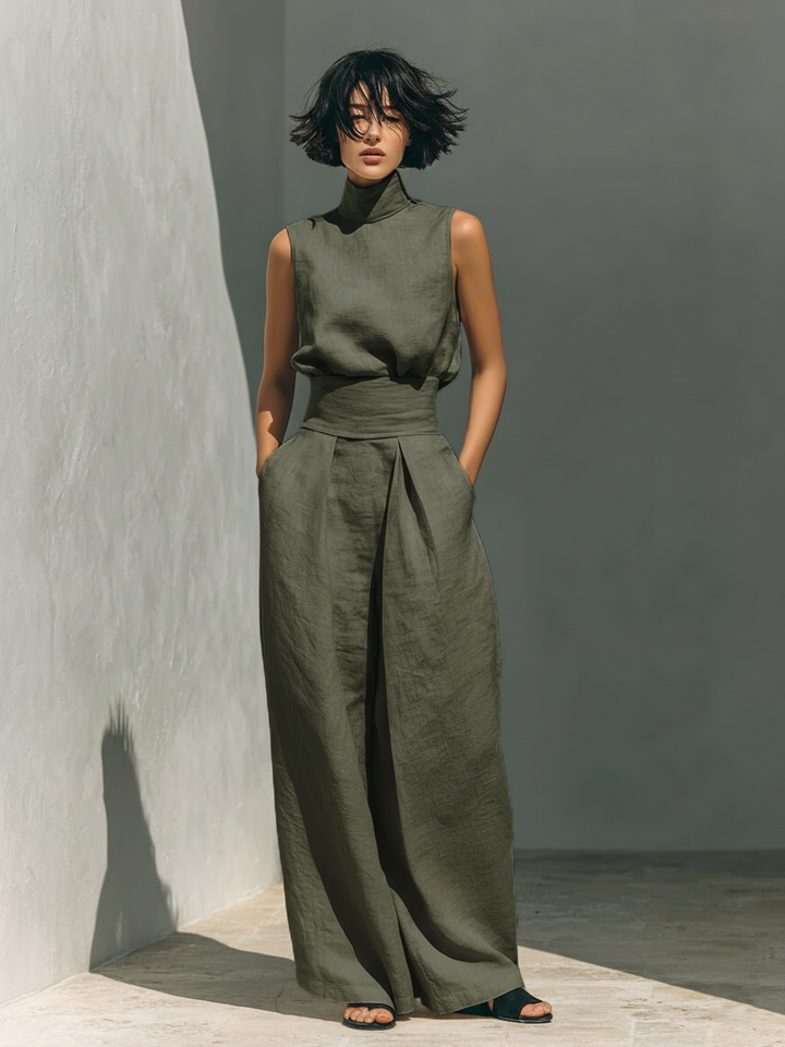 Maria – A minimalist cotton and linen set