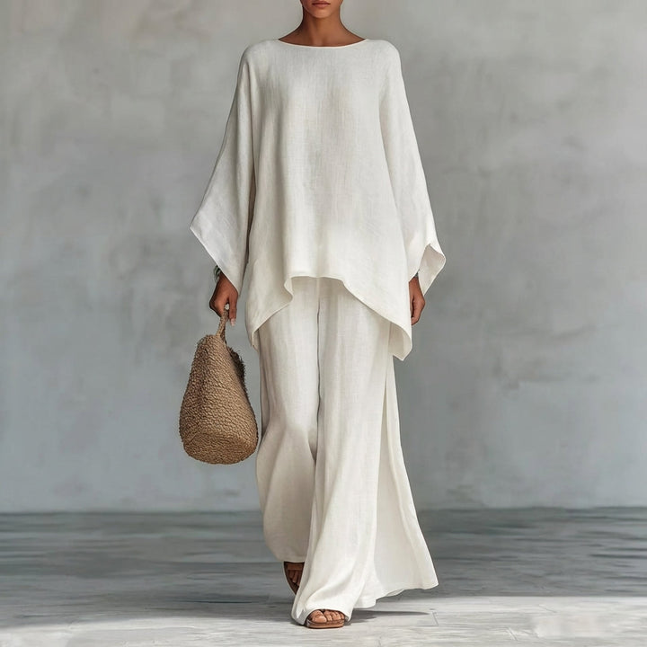 Christine | Two-Piece Set with Long Sleeves and Wide Pants