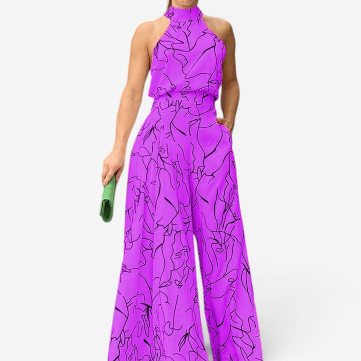 Marinella™ Abstract-Print Jumpsuit