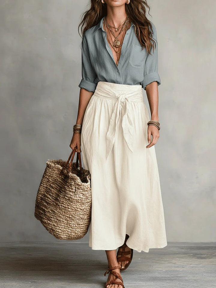 Camilla | Tie-Waist Midi Set