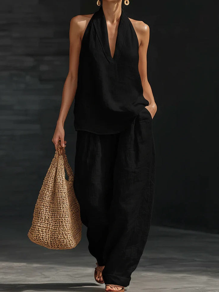 Zoe™ – Sleeveless Top and Wide Pants