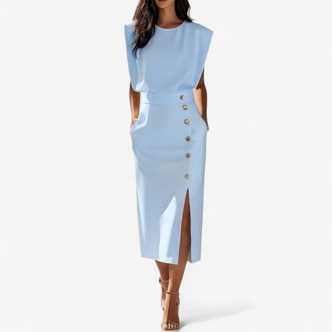 Stéphanie™ Tuta strutturata chic