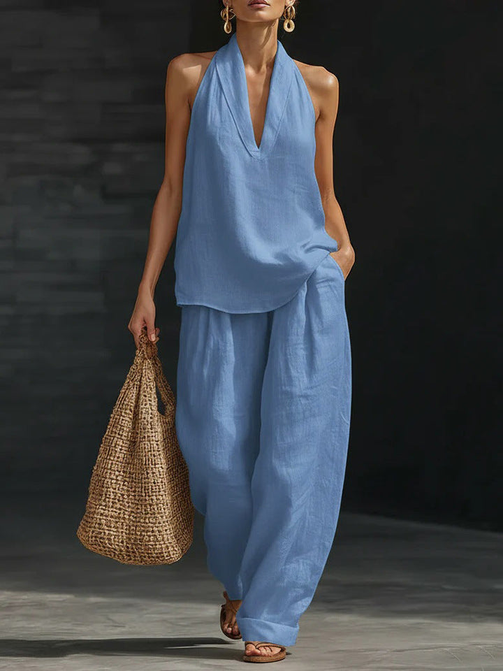 Zoe™ – Sleeveless Top and Wide Pants