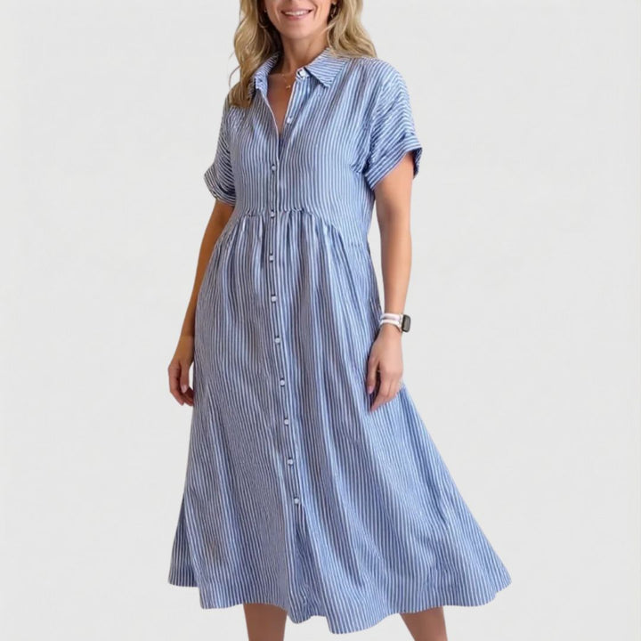 CASSIE | Fashionable Striped Dress