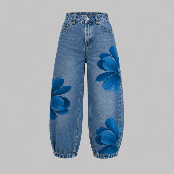 Brittany | Floral Denim Jeans