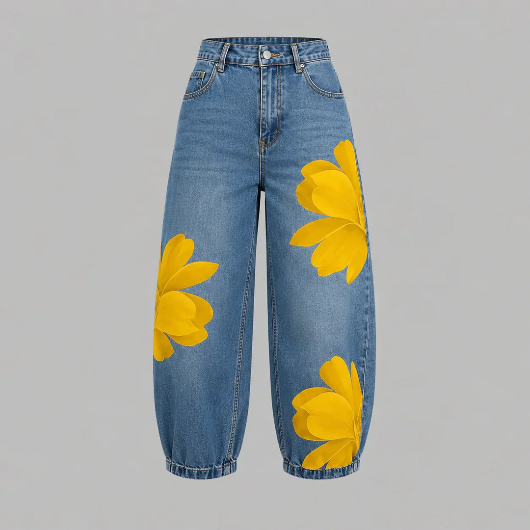 Chesca | Floral Denim Jeans