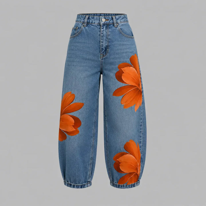 Jorgia | Floral Denim Jeans