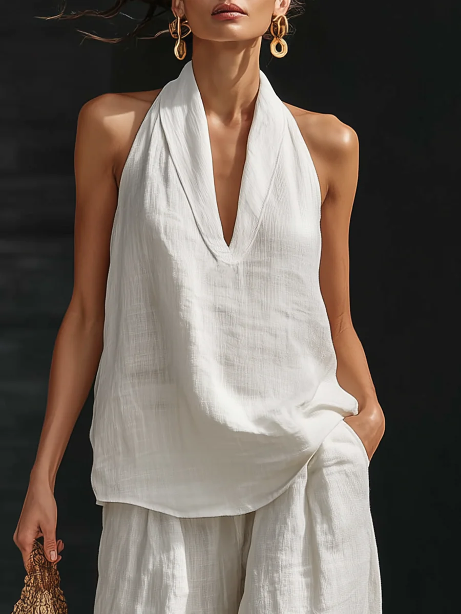 Zoe™ – Sleeveless Top and Wide Pants