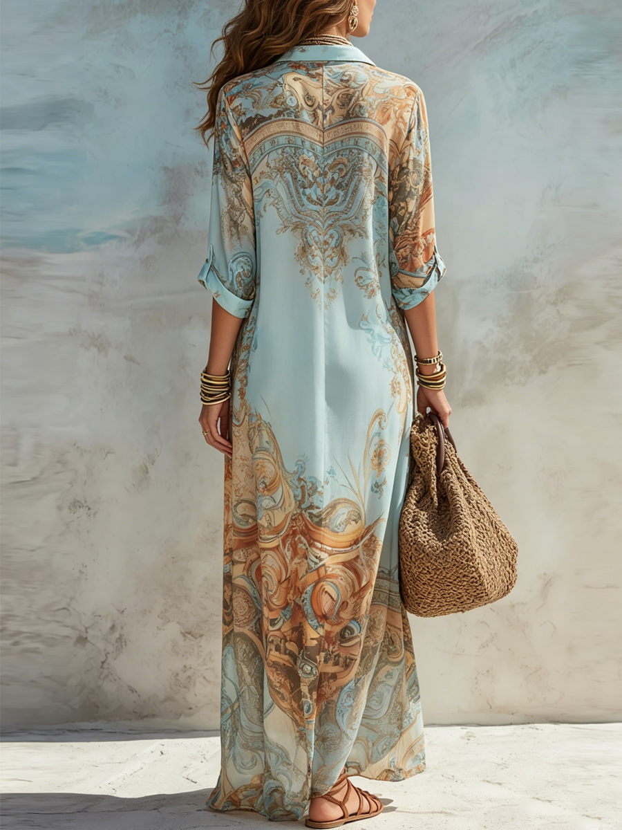 Margot | Baroque Print Maxi