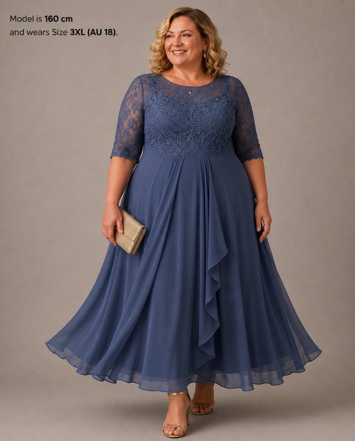 Rose – The Flattering Lace Midi Dress