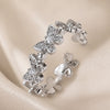 White Gold Butterlfy Rhinestone Ring