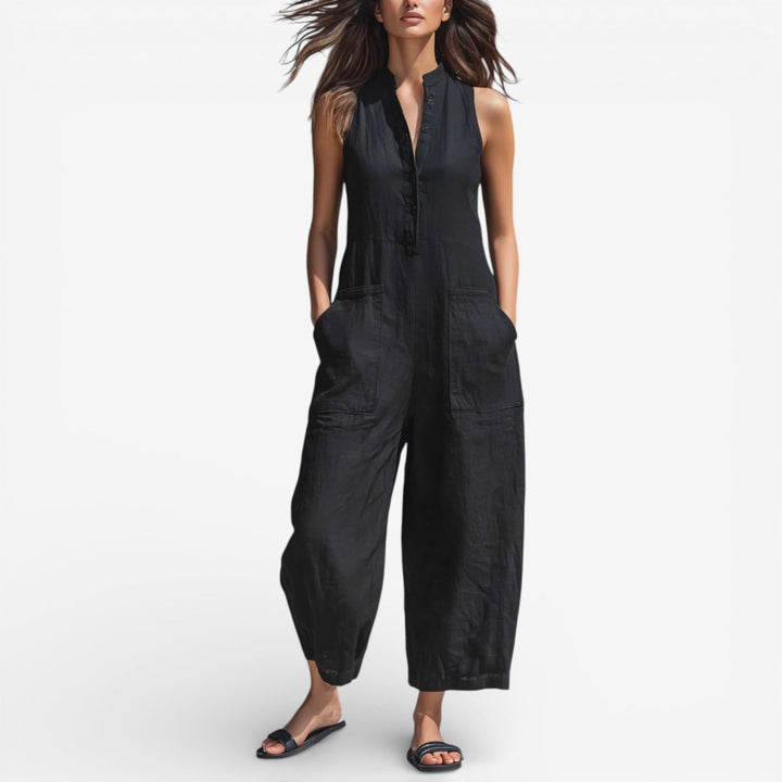Adoracion™ Wide-Leg Linen Jumpsuit