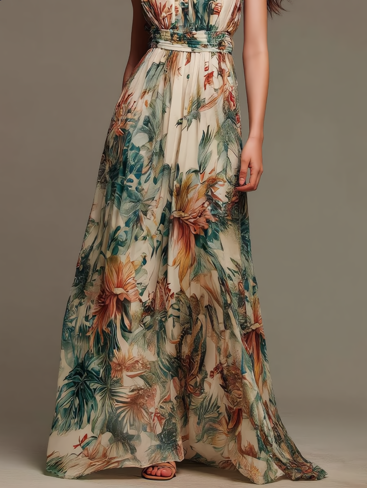 Soleil | Tropical Chiffon Maxi