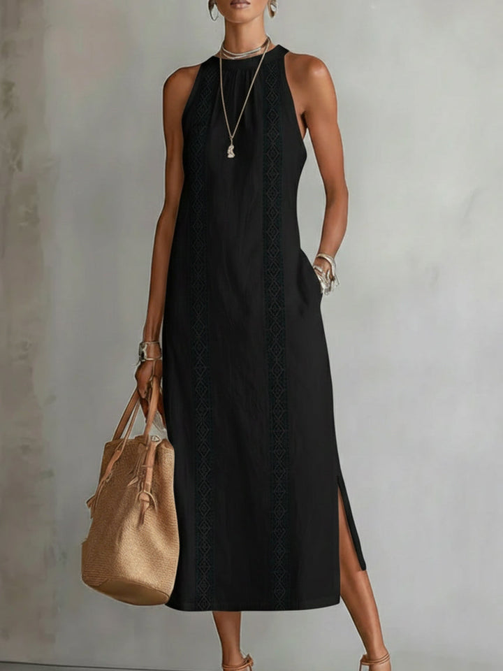 Cecile | Linen Collar Midi